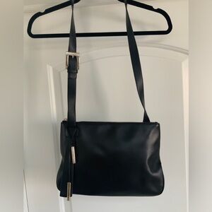 Bally Black Leather Cross Body Bag